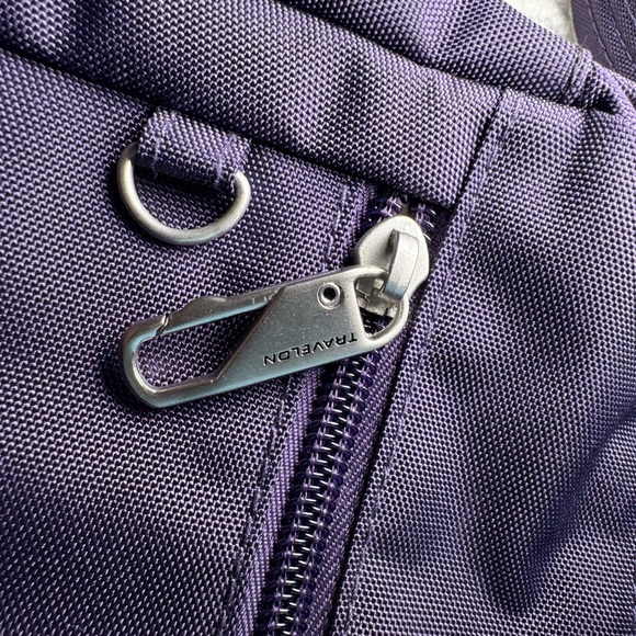 Travelon Deep Purple crossbody  Bag - Picture 9 of 13